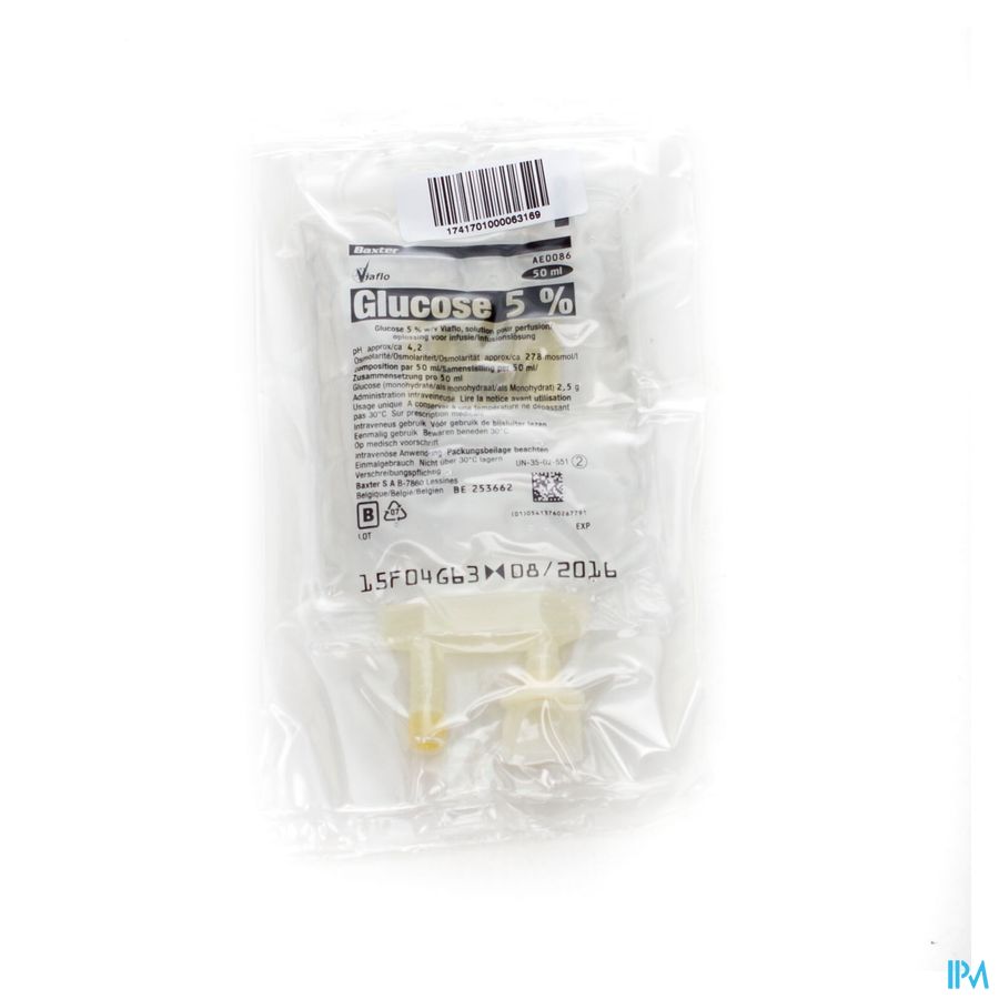 Bx Glucose 5% Viaflo Sac-zak 50ml Bx Glucose 5% Viaflo Sac-zak 50ml