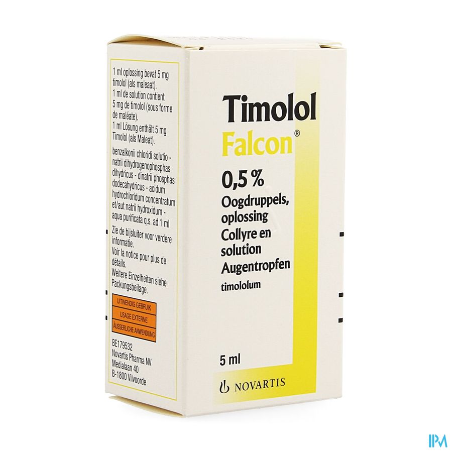 Timolol Falcon 0,50% Oogdruppel 5ml