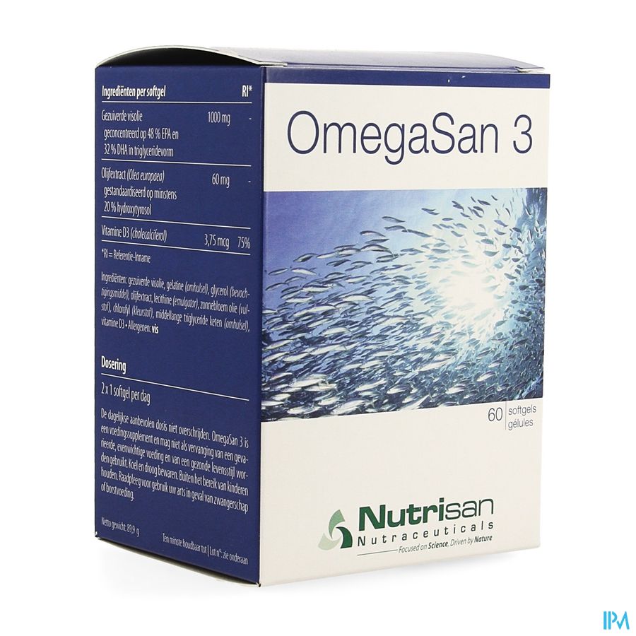 Omegasan 3 Nf 60 Softgels  Nutrisan 1