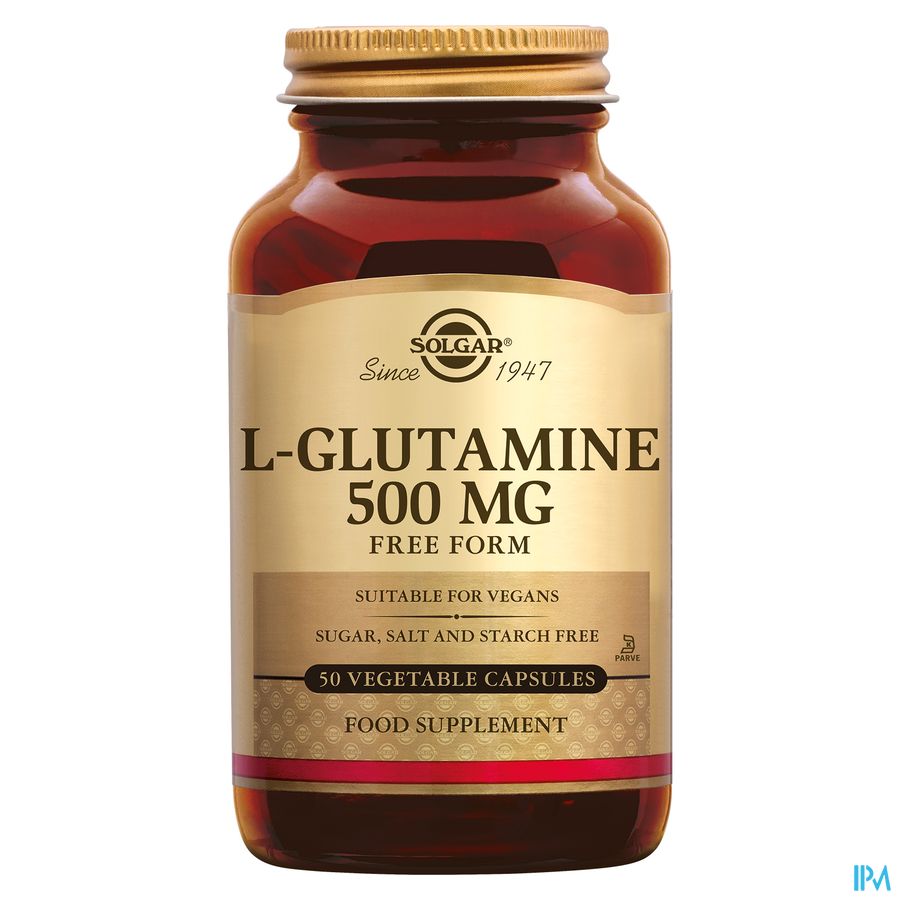 Solgar l-glutamine 500mg V-caps 50 Solgar l-glutamine 500mg V-caps 50