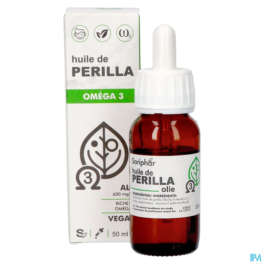 Soria Huile Perilla Omega 3 Vegan 50ml 7