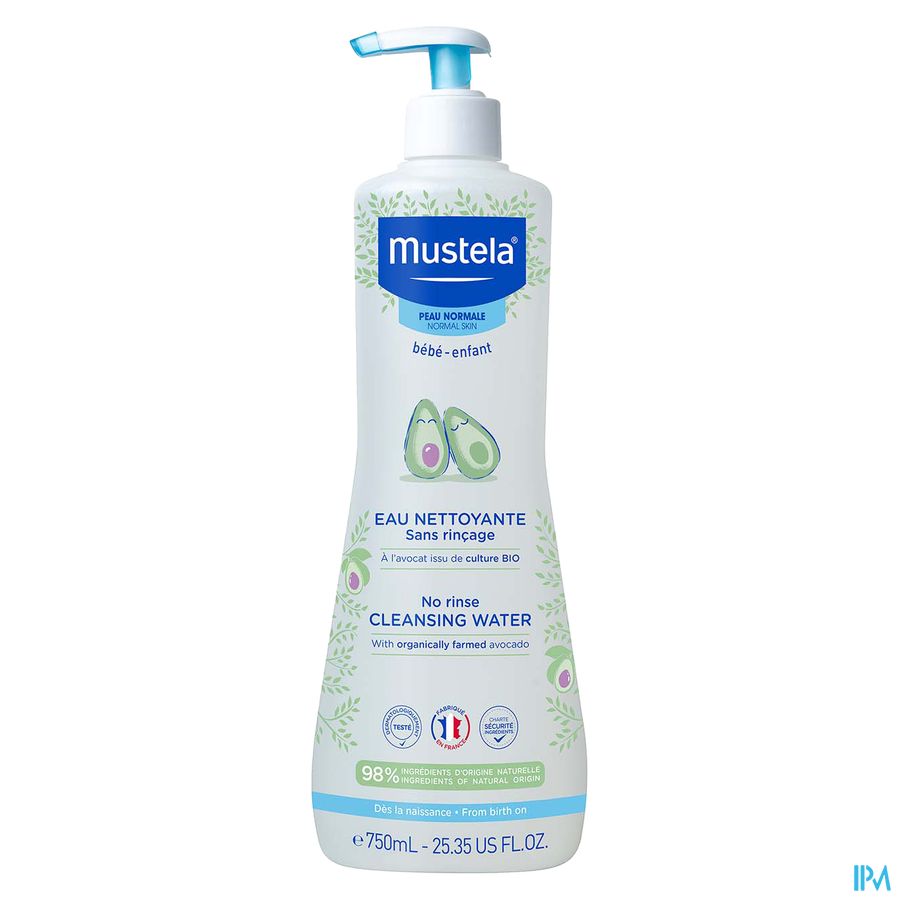 Mustela Pn Water Reinigend Z/spoelen 750ml Mustela Pn Water Reinigend Z/spoelen 750ml