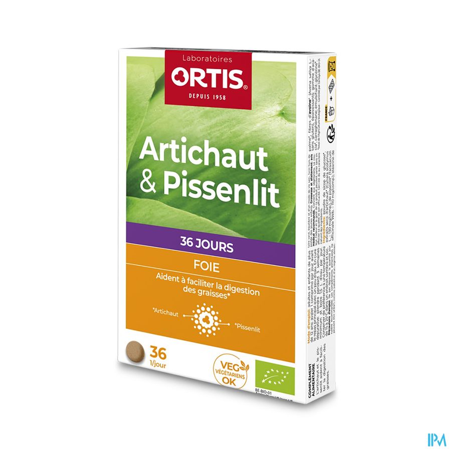 Ortis Artichaut-pissenlit Bio Comp 36 Ortis Artichaut-pissenlit Bio Comp 36