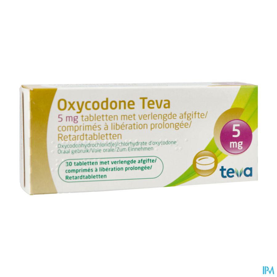 Oxycodone Teva 5mg Verlengde Afgifte Comp 30 Oxycodone Teva 5mg Verlengde Afgifte Comp 30