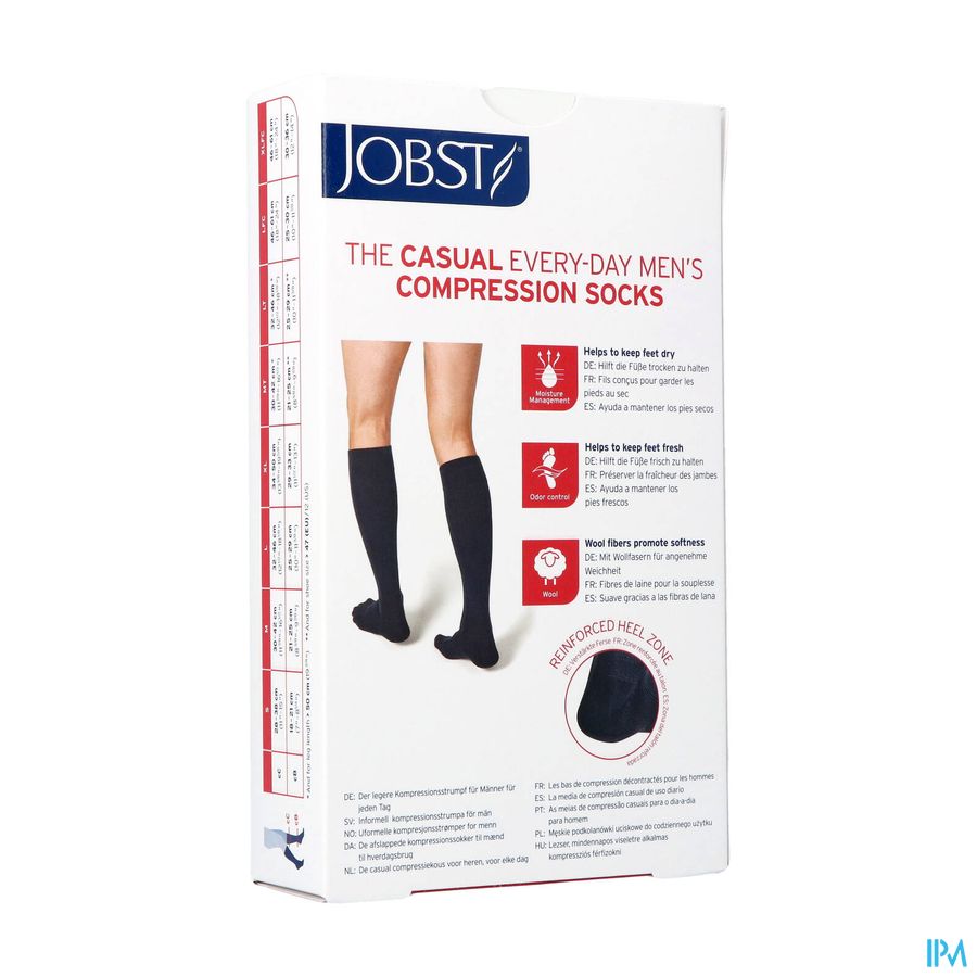 Jobst For Men Casual K2 20-30 Ad Black S 1p