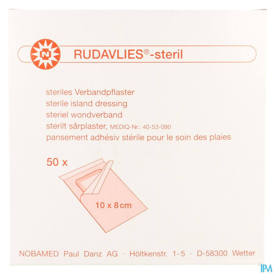 Noba Rudavlies Pans Sterile 8cmx10cm 50 9280455 1