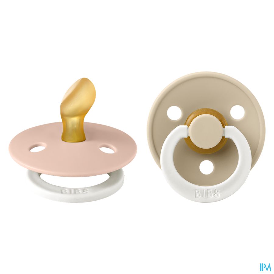 Bibs 1 Fopspeen Anatomic Glow Duo Vani/blush Bibs 1 Fopspeen Anatomic Glow Duo Vani/blush