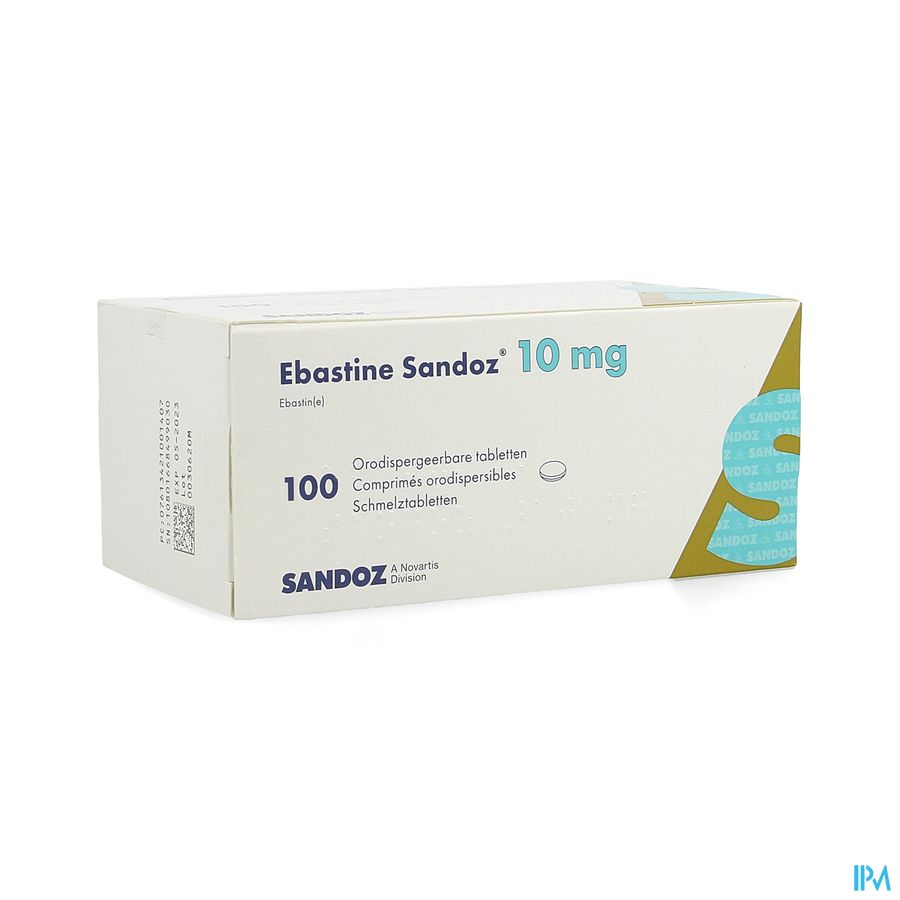 Ebastine 10mg Sandoz Comp Odt 100 X 10mg Ebastine 10mg Sandoz Comp Odt 100 X 10mg
