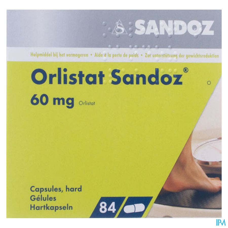 Orlistat Sandoz Harde Caps 84 X 60mg 4