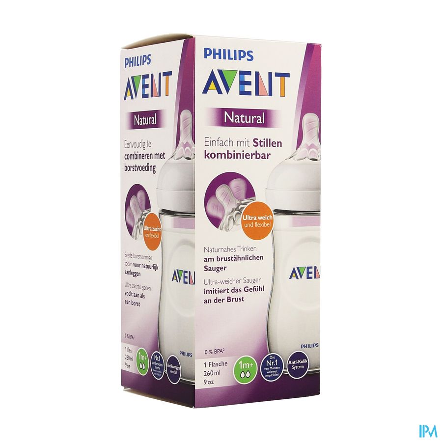 Philips Avent Natural 2.0 Biberon 260ml SCF033/17