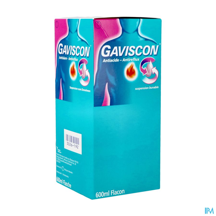 Gaviscon Antiacide-antireflux Susp Buvable 600ml Gaviscon Antiacide-antireflux Susp Buvable 600ml