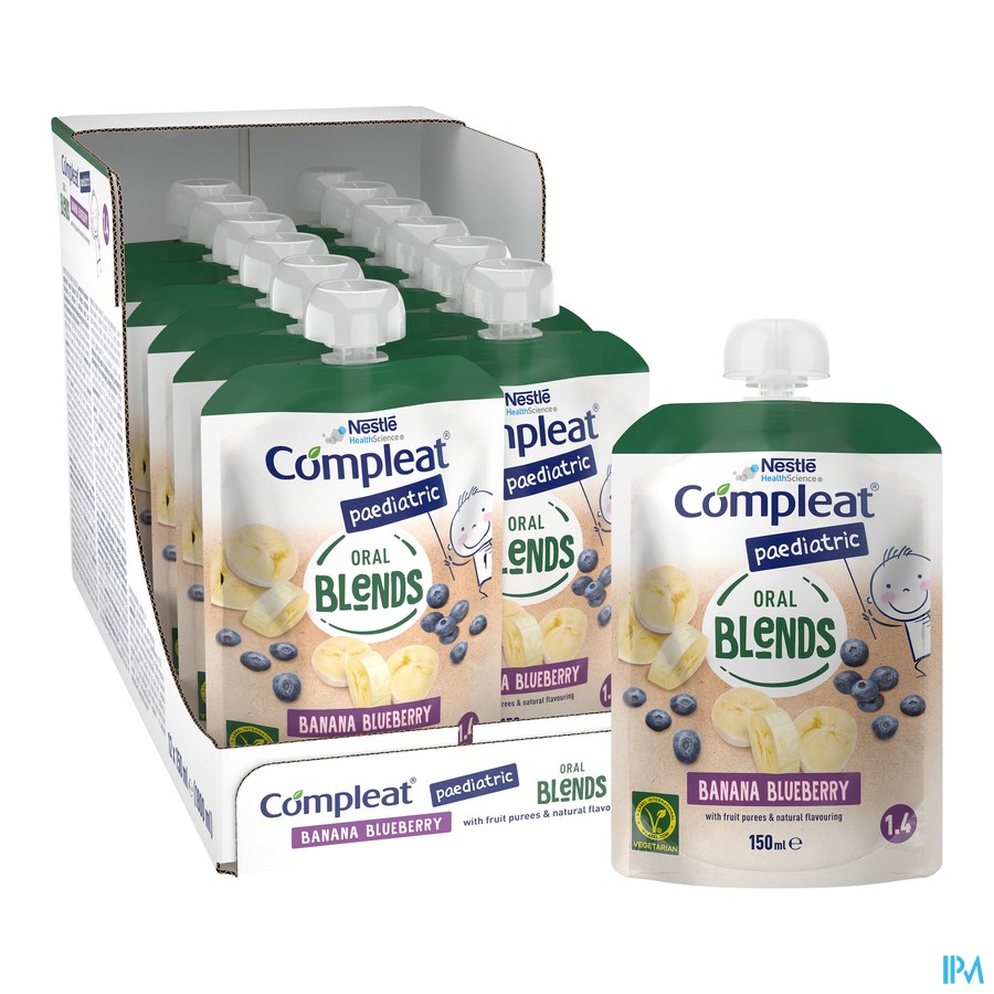 Compleat Paediatric Oral Blends Ban&bl.bes12x150ml