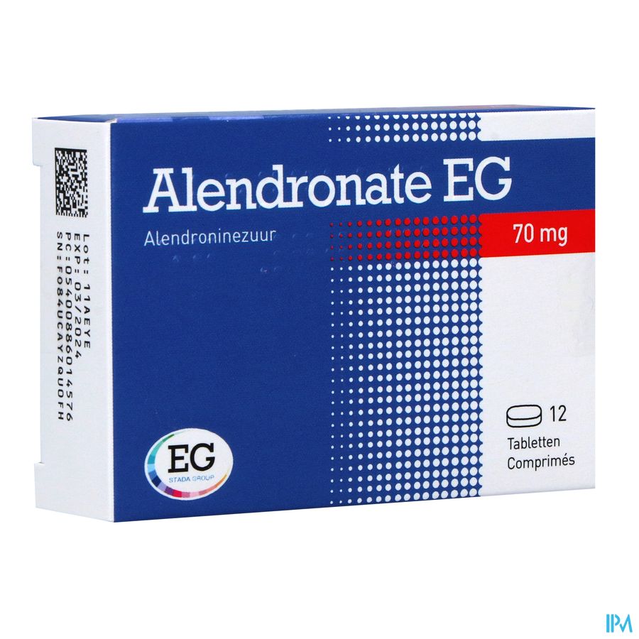 Alendronate EG Pi Pharma 70Mg Comp 12X70Mg Pip Alendronate EG Pi Pharma 70Mg Comp 12X70Mg Pip