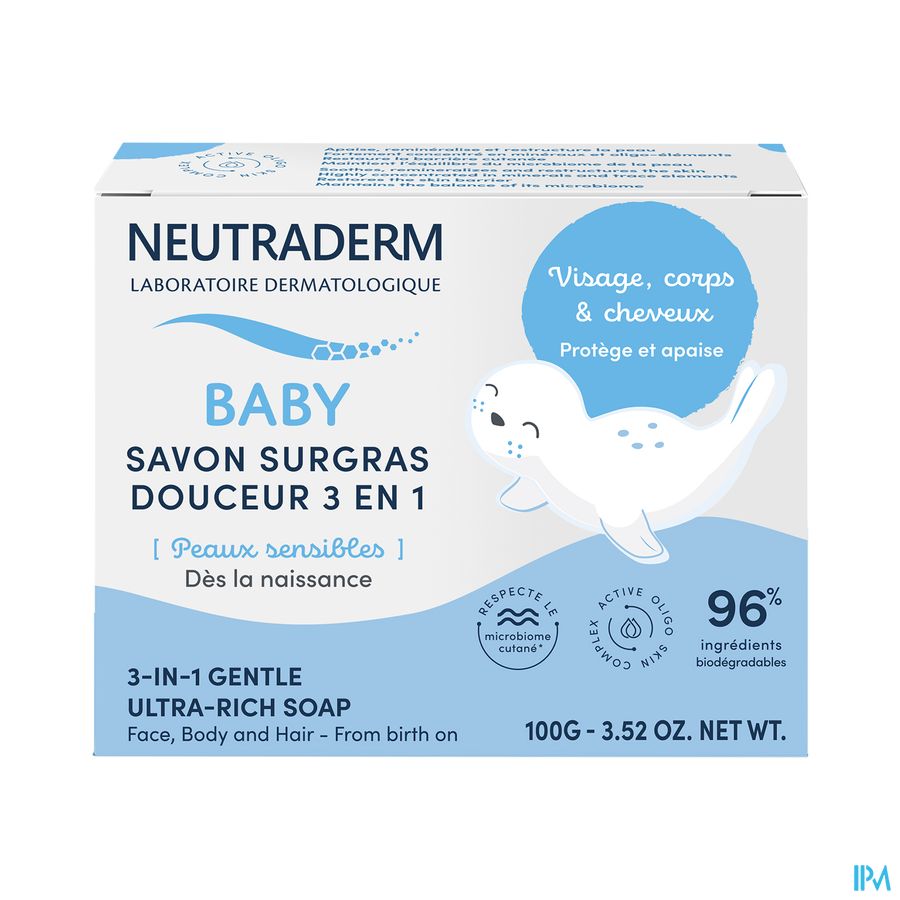 Neutraderm Zachte Zeep Overvet 3in1 100g Neutraderm Zachte Zeep Overvet 3in1 100g