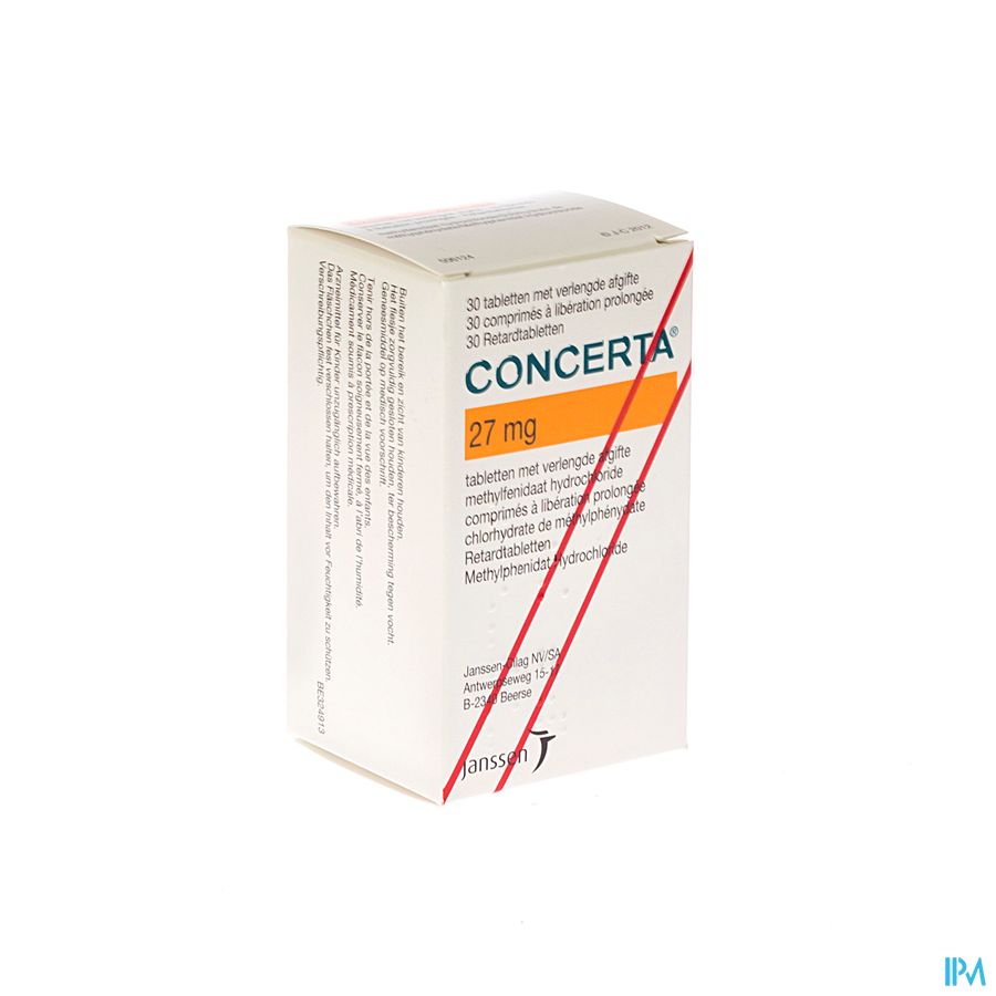Concerta Tabl 30 X 27mg Concerta Tabl 30 X 27mg