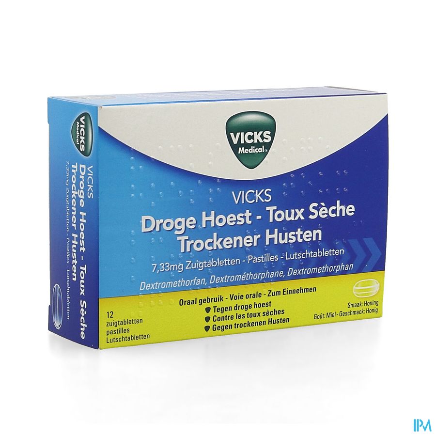 Vicks Vapotabs Antitussif Zuigtabl 12