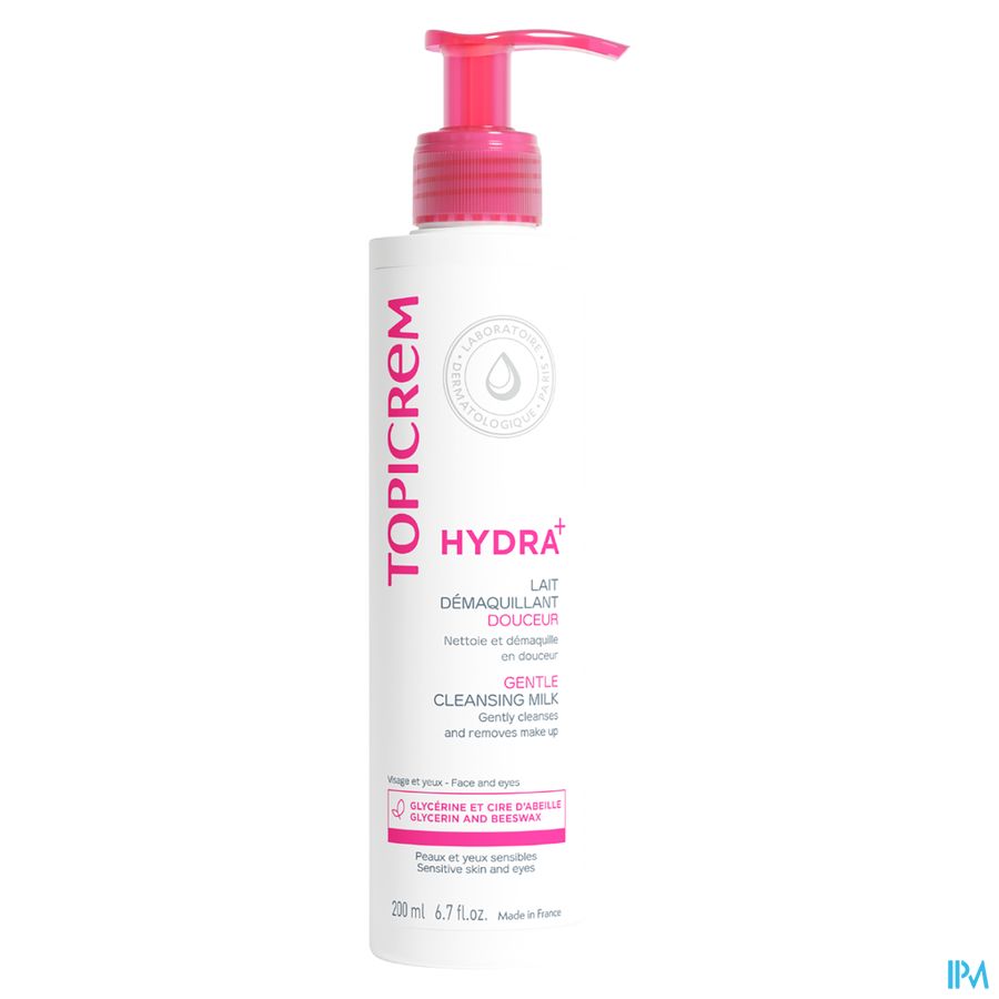 Topicrem Hydra+ Zacht Reinigende Melk Fl 200ml 2