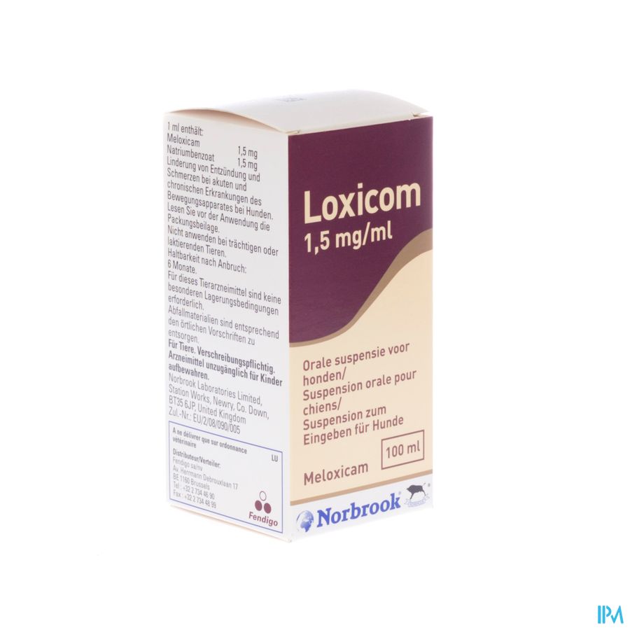 Loxicom 1,5mg/ml Orale Suspensie Hond 100ml
