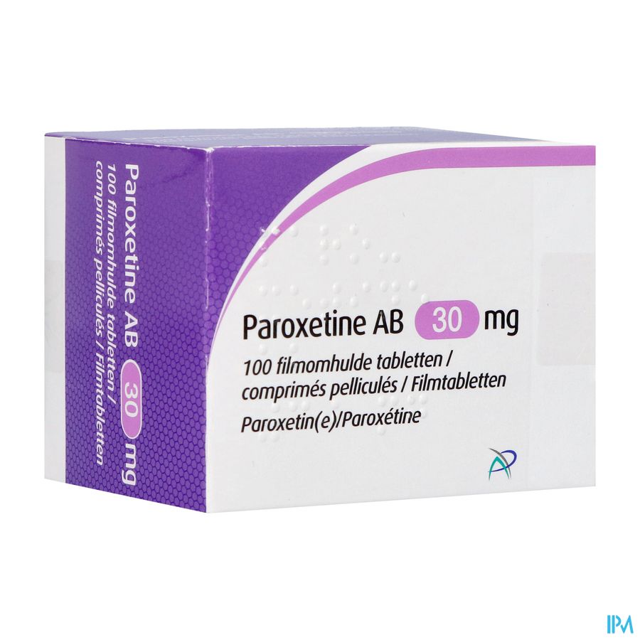 Paroxetine Ab 30mg Filmomh Tabl 100 X 30mg Paroxetine Ab 30mg Filmomh Tabl 100 X 30mg