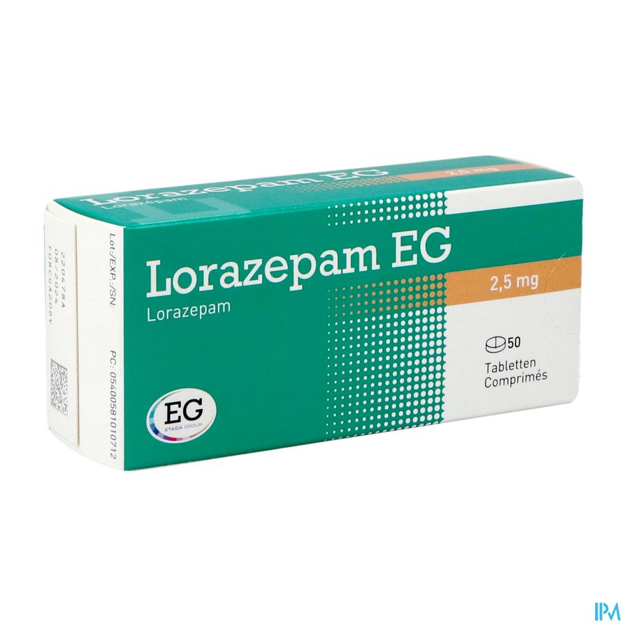Lorazepam EG Comp 50X2,5Mg Lorazepam EG Comp 50X2,5Mg