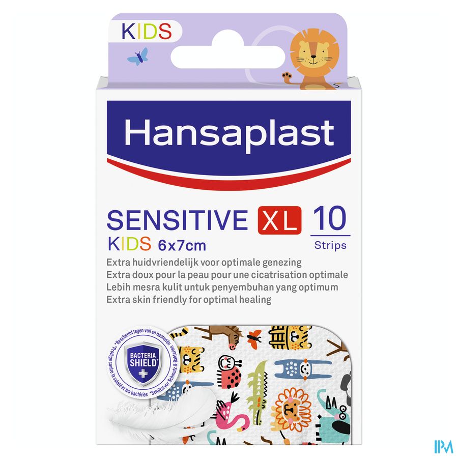Hansaplast Sensitive Kids Xl 6x7cm Strips 10 2