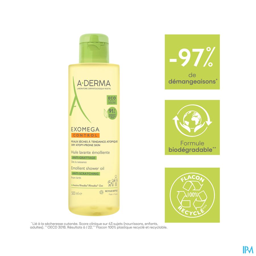 Aderma Exomega Control Huile Lavante Emol.500ml