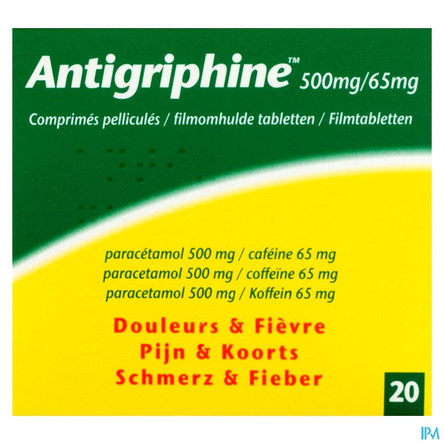Antigriphine Comp 20 X 500mg Antigriphine Comp 20 X 500mg