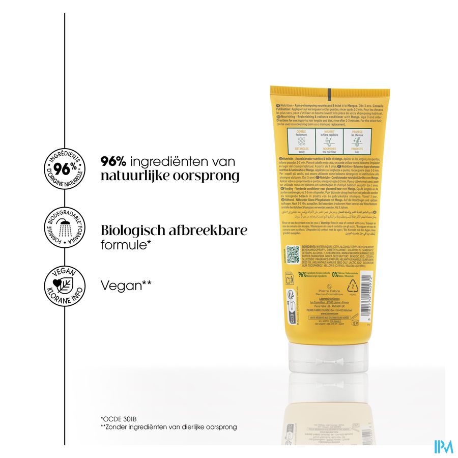 Klorane Capil. Balsem Mango 200ml Nf 7