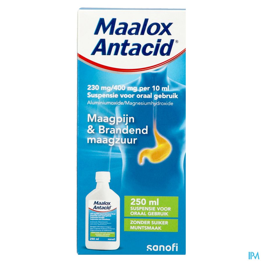 Maalox Antacid 230mg/400mg/10ml Susp Oraal 250ml 2