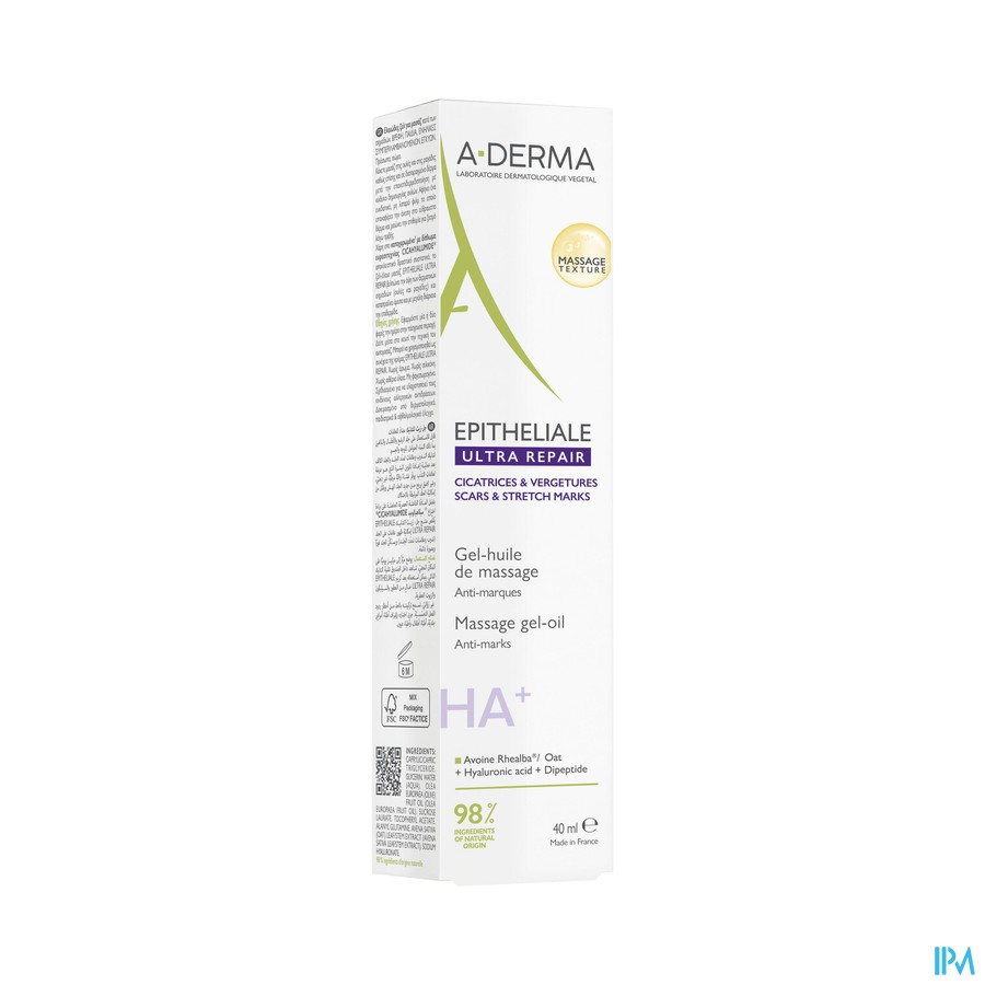 Aderma Epitheliale Ah Gel-olie Massage 40ml