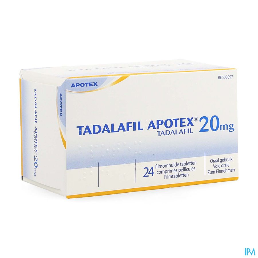 Tadalafil Apotex 20mg Filmomh Tabl 24