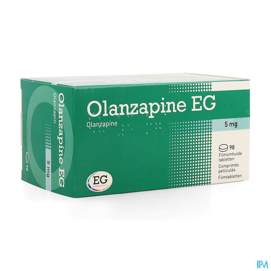 Olanzapine EG  5 Mg Filmomh Tabl 98 X  5,0 Mg Olanzapine EG  5 Mg Filmomh Tabl 98 X  5,0 Mg