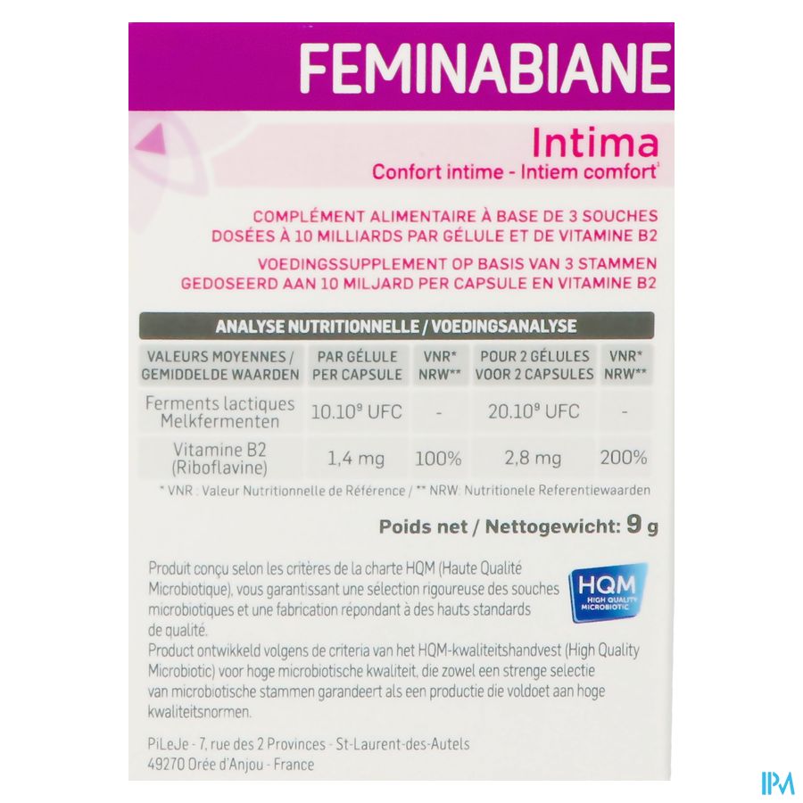 Feminabiane Intima Caps 20 8