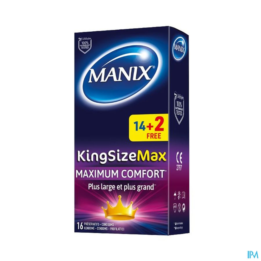 Manix King Size Max Preservatifs 14+2 Promo Manix King Size Max Preservatifs 14+2 Promo