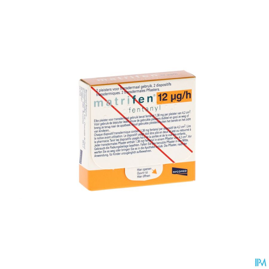 Matrifen 12 Ug/h Pleist Transderm 2