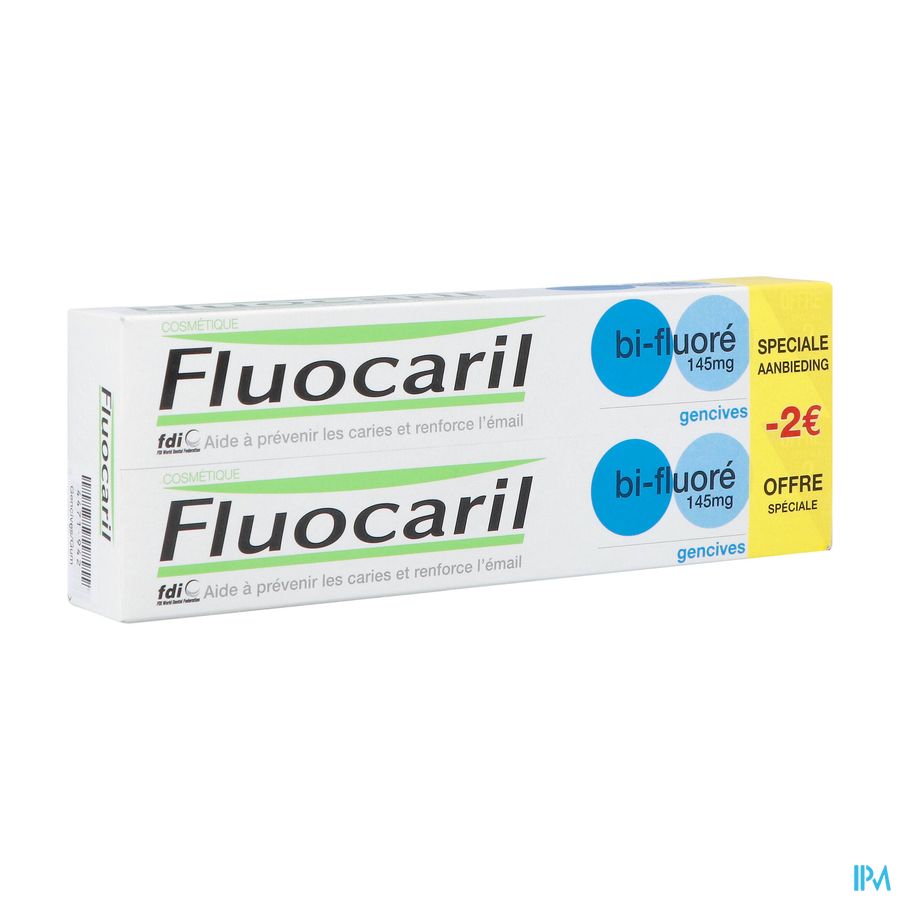 Fluocaril Bi-fluore 145 Gencive 2x75ml Nf Promo-2€