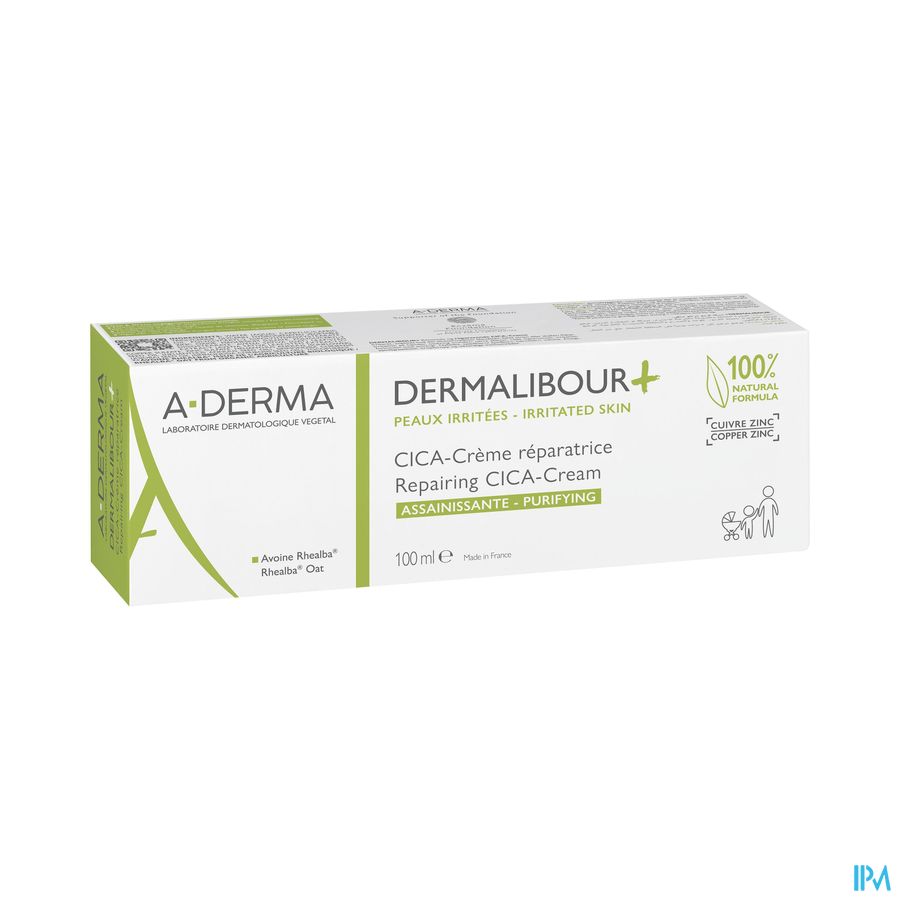 Aderma Dermalibour+ Cica Creme Herstellend 100ml Aderma Dermalibour+ Cica Creme Herstellend 100ml