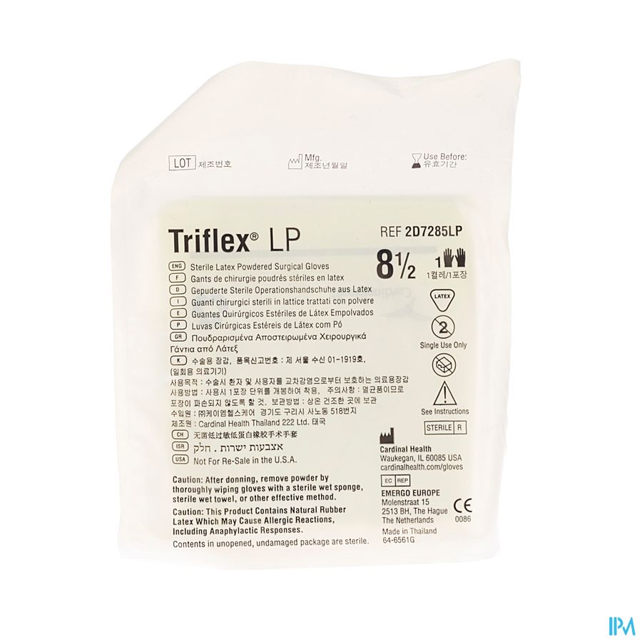 Triflex Onderz.handsch.latex +pdr Ster 8,5 Paar