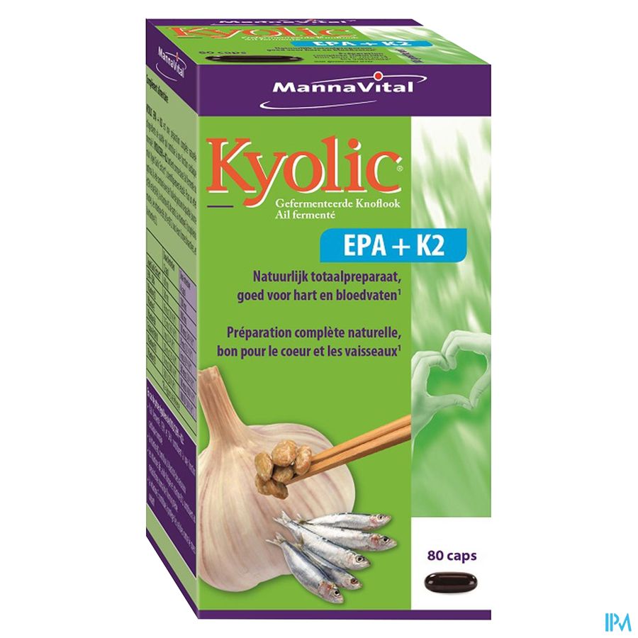 Mannavital Kyolic Epa+k2 Caps 80 Mannavital Kyolic Epa+k2 Caps 80