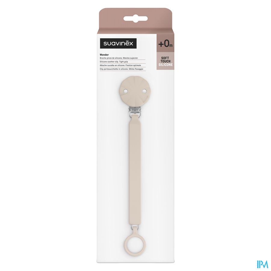 Suavinex Wonder Soother Clip Mauve Chalk 1