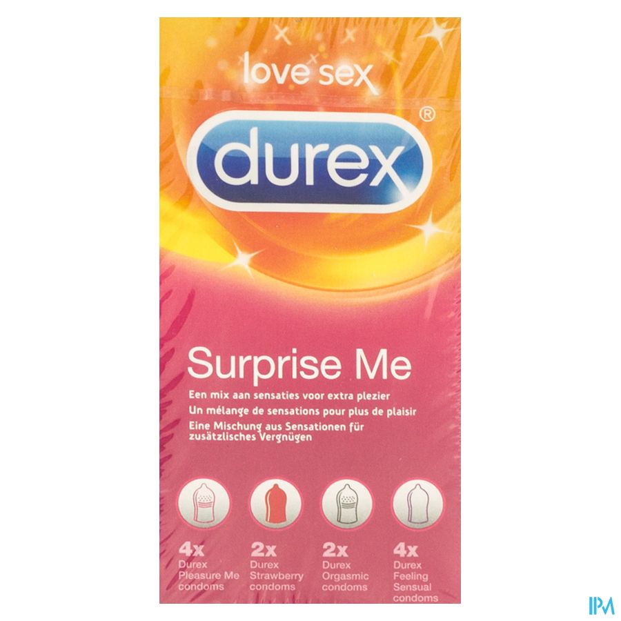 Durex Surprise Me Condoms 12 Durex Surprise Me Condoms 12