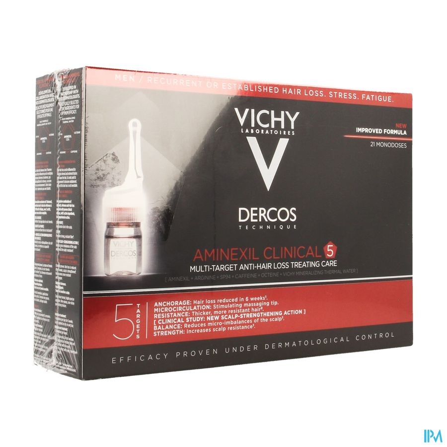 Vichy Dercos Aminexil Clinical 5 Men Amp 21x6ml 3
