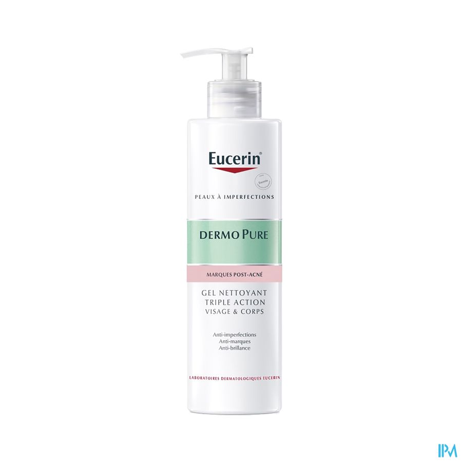 Eucerin Dermopure Gel Nett. Triple Action 400ml Eucerin Dermopure Gel Nett. Triple Action 400ml