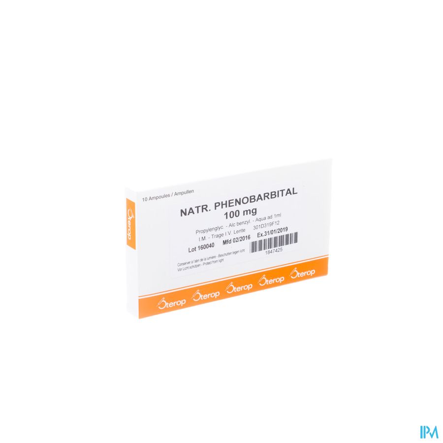 Phenobarbital Sod Sterop 100mg/1ml Amp 10x100mg Phenobarbital Sod Sterop 100mg/1ml Amp 10x100mg