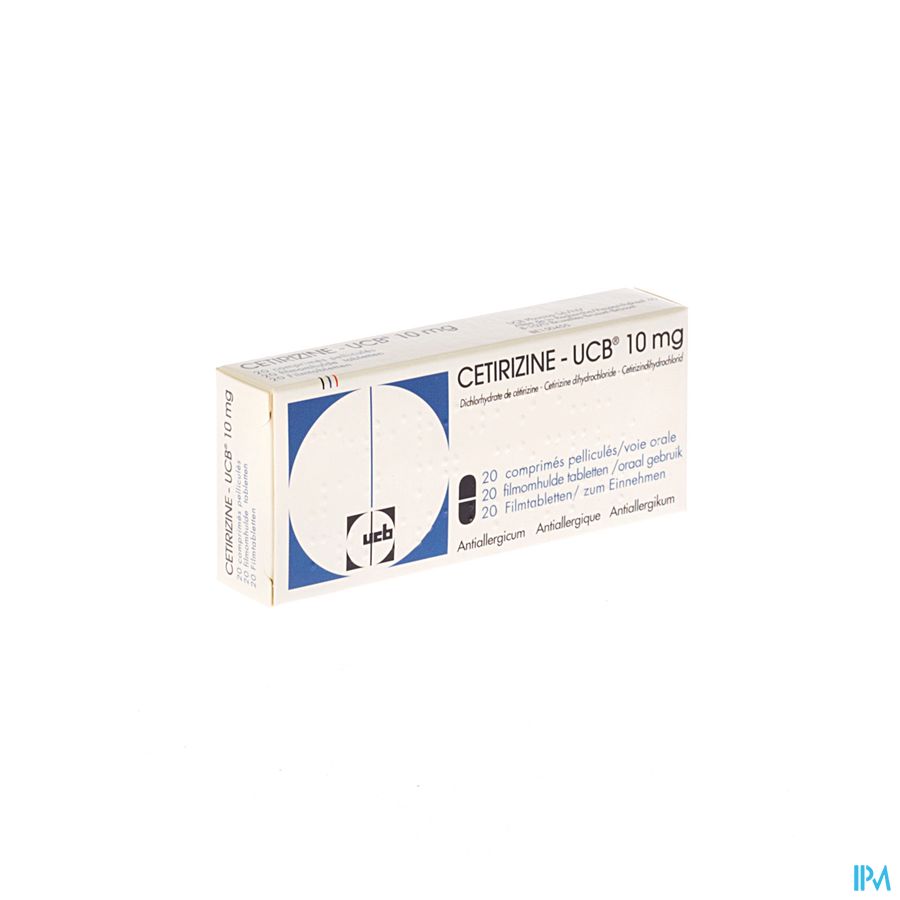 Cetirizine Ucb Comp Pel. 20 X 10mg