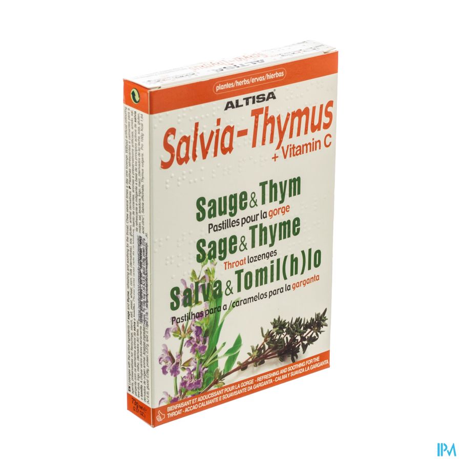 Altisa Bonbons A Croquer Sauge-tym 75g Altisa Bonbons A Croquer Sauge-tym 75g
