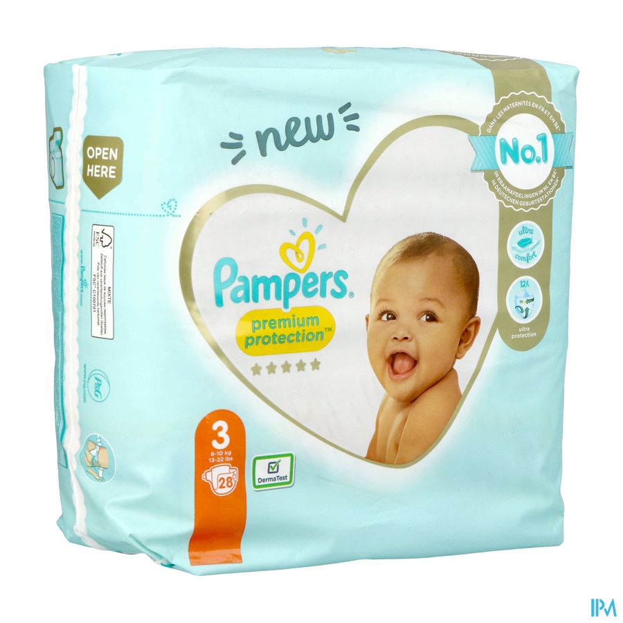 Pampers Premium Protection Carry Pack S3 28 Pampers Premium Protection Carry Pack S3 28