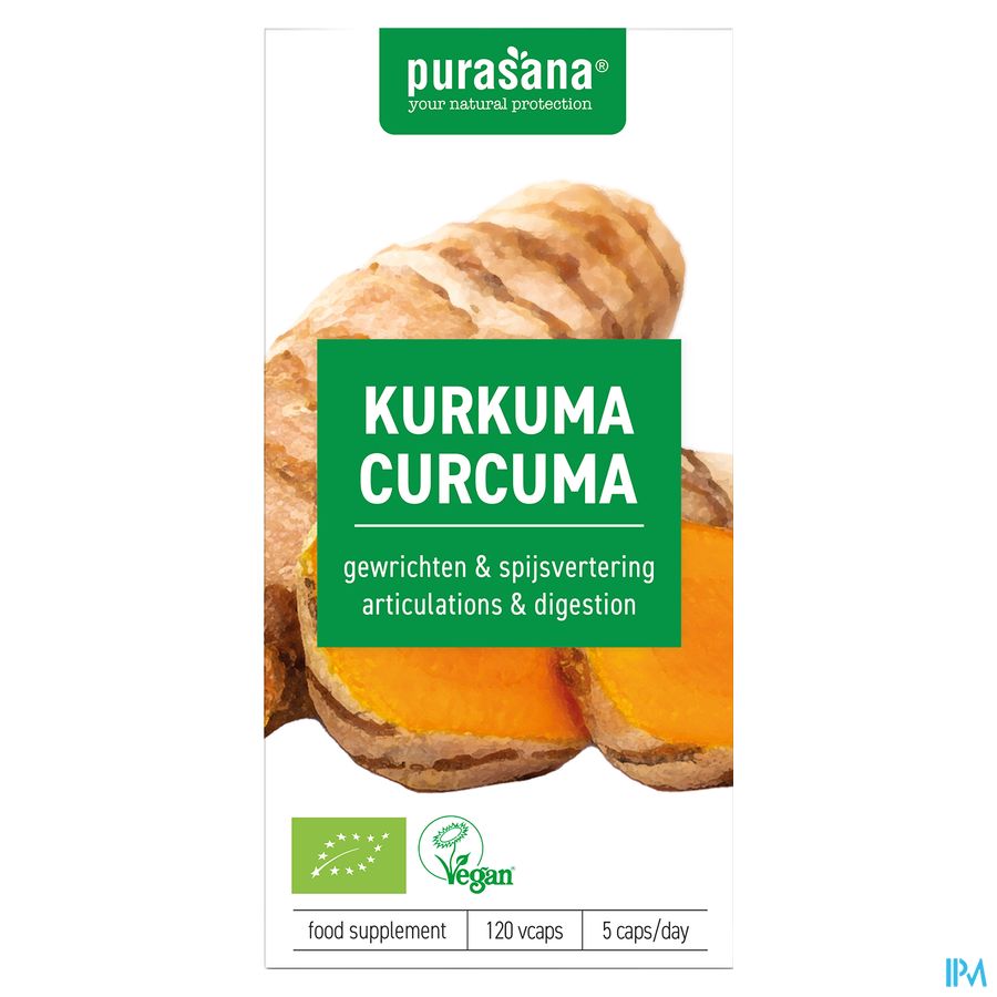 Purasana Vegan Kurkuma Bio Caps 120 8