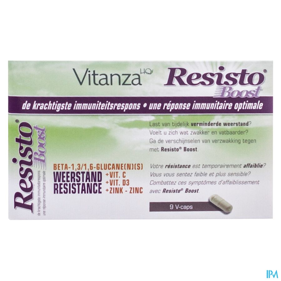 Vitanza Hq Resisto Boost Blister V-caps 9x450mg Vitanza Hq Resisto Boost Blister V-caps 9x450mg