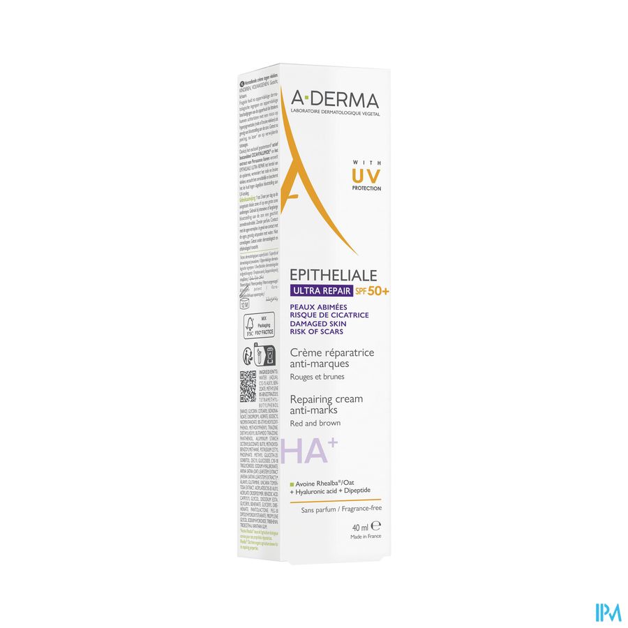 Aderma Epitheliale Creme Spf50+ A/vlekken 40ml Aderma Epitheliale Creme Spf50+ A/vlekken 40ml